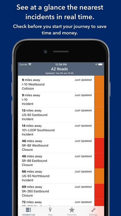 Arizona State Roads App screenshot