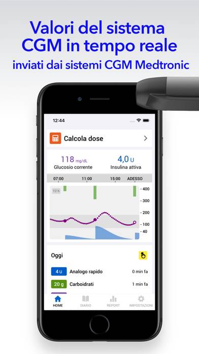 Penna smart per insulina InPen Schermata dell'app #3