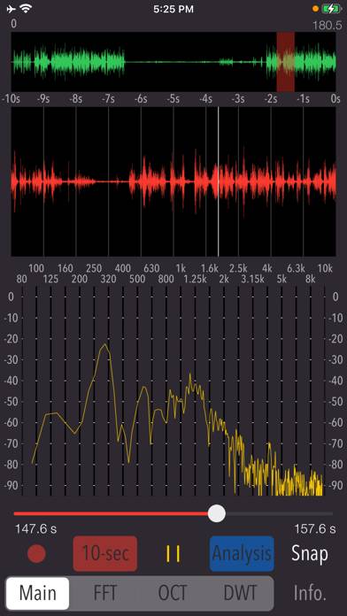 Wavelet Voice Sonogram App screenshot