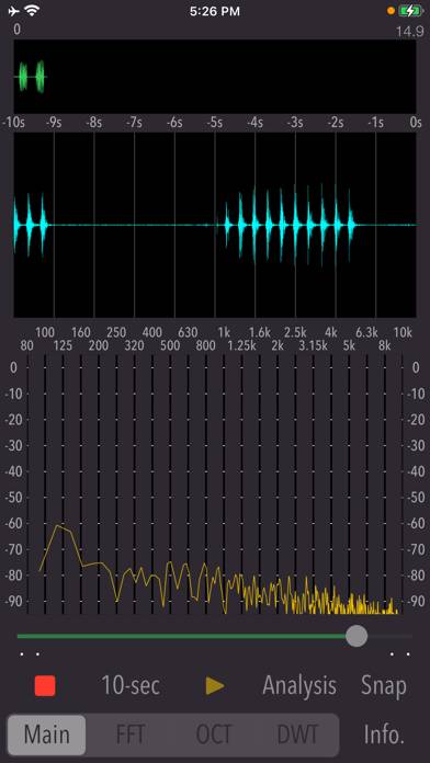 Wavelet Voice Sonogram App screenshot