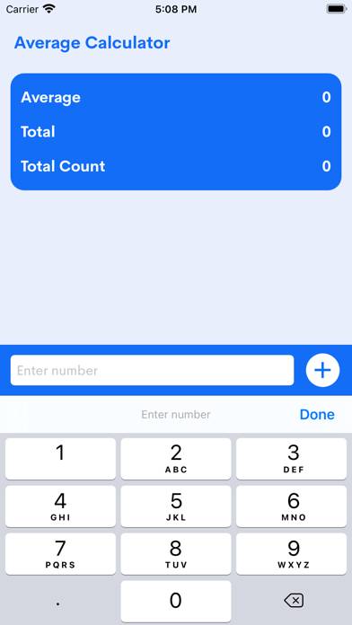 Average Calculator Pro App skärmdump