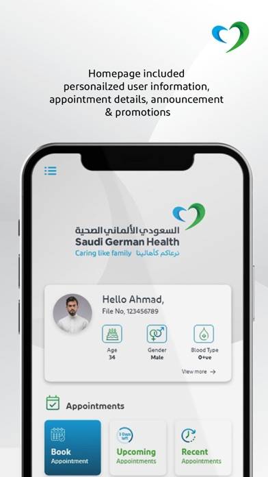 Saudi German Health Schermata dell'app #1