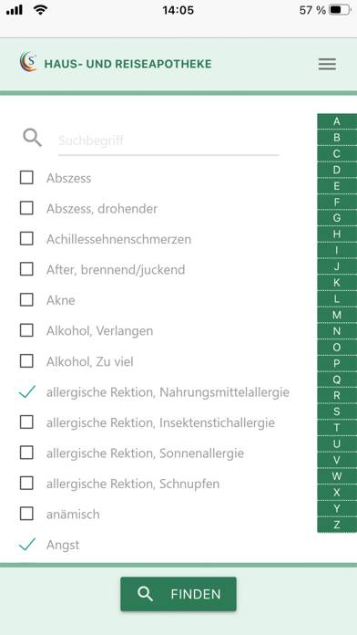 Homöopathie Reiseapotheke Schermata dell'app #2