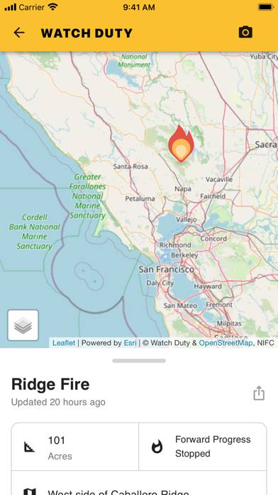 Watch Duty: Wildfire Maps App screenshot #1