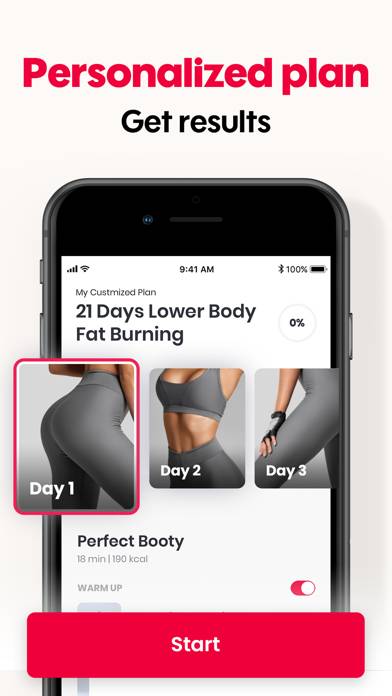 JustFit: Lazy Workout & Fit App skärmdump #3