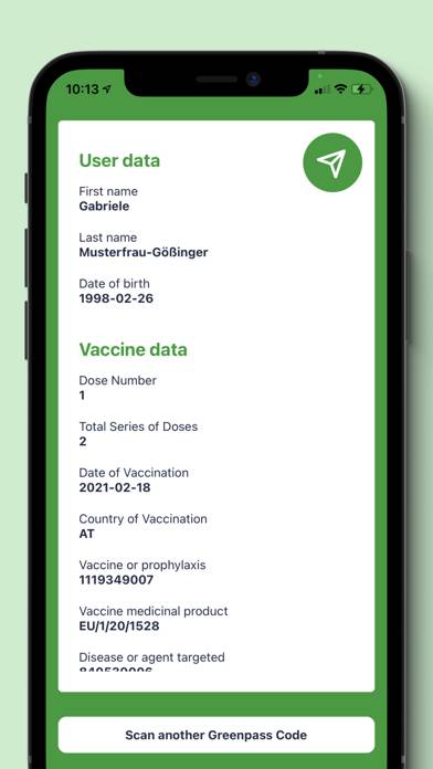 Greenpass QR Code Reader App screenshot #2