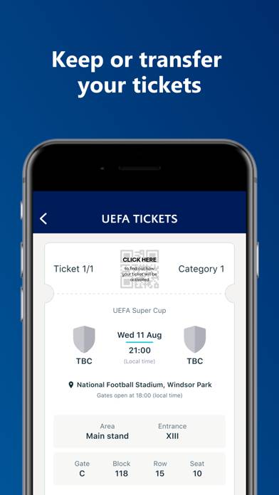 UEFA Mobile Tickets Uygulama ekran görüntüsü #3