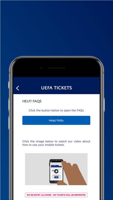 UEFA Mobile Tickets Uygulama ekran görüntüsü #5