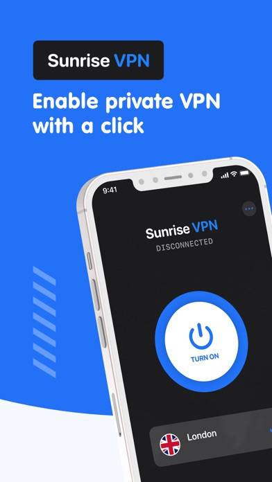 VPN Sunrise App screenshot