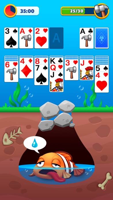 Solitär Aquarium Spiel-Screenshot