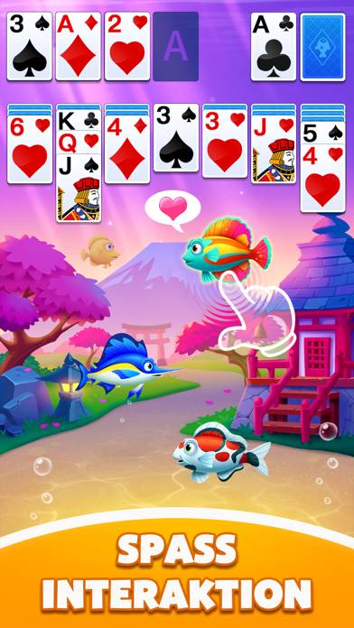 Solitär Aquarium Spiel-Screenshot