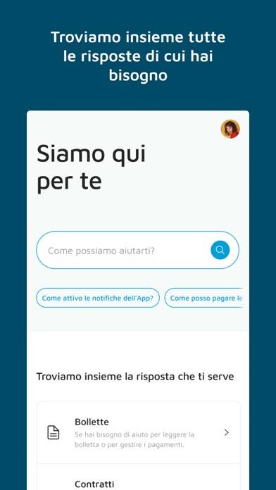 MyA2A Schermata dell'app