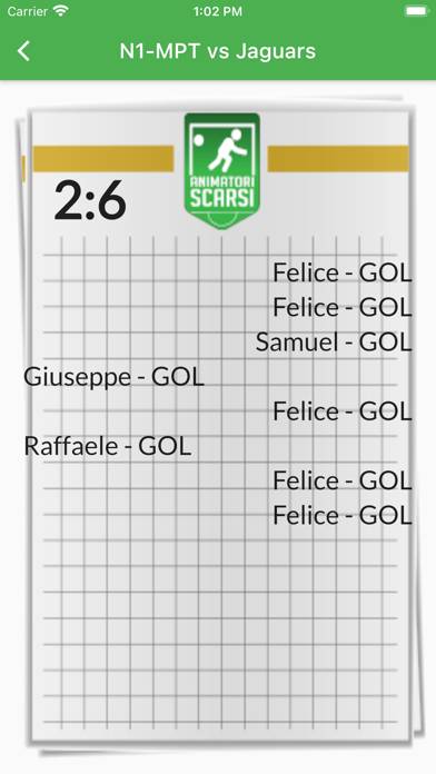 Quaderno Torneo Schermata dell'app