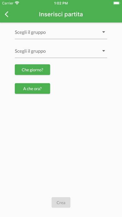 Quaderno Torneo Schermata dell'app