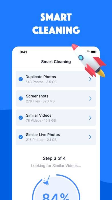 CleanX Schermata dell'app