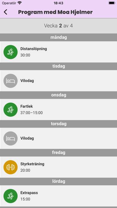 Marathongruppen App skärmdump