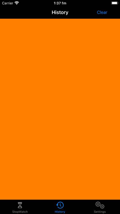 An Orange StopWatch App screenshot #2