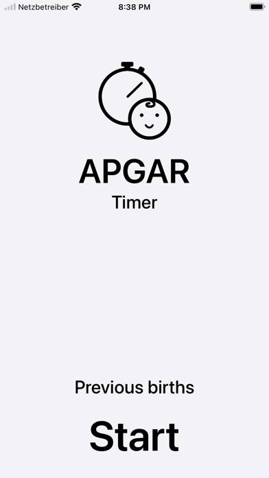 APGAR Timer App-Screenshot #1
