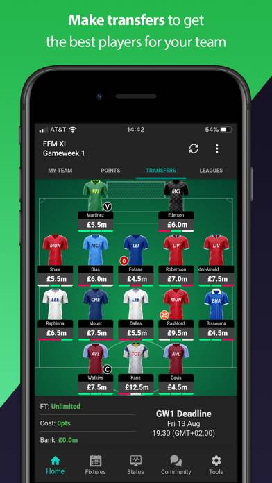 (FPL) Fantasy Football Manager App skärmdump