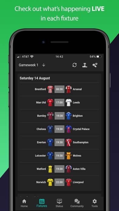 (FPL) Fantasy Football Manager App skärmdump