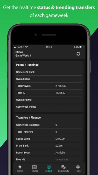 (FPL) Fantasy Football Manager App skärmdump