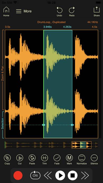 Wavebox Audio Editor App screenshot #1