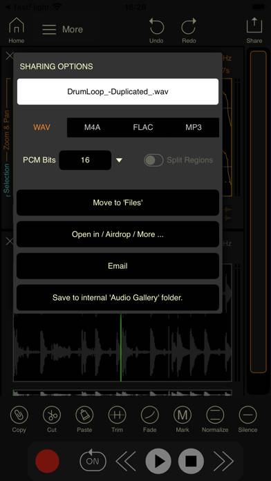 Wavebox Audio Editor captura de pantalla #4