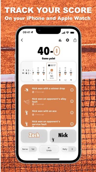 Tennis Score Keepr App-Screenshot #1