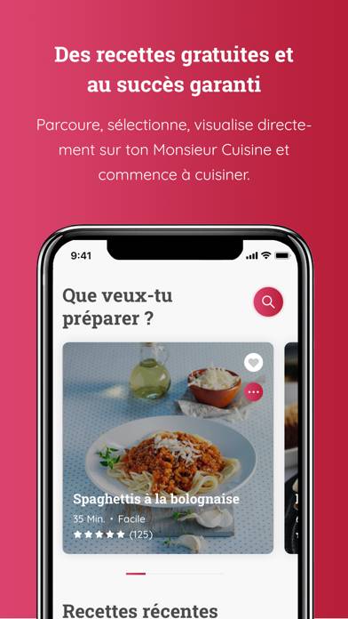 Monsieur Cuisine App Capture d'écran de l'application