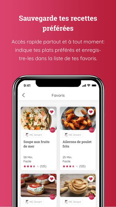 Monsieur Cuisine App Capture d'écran de l'application