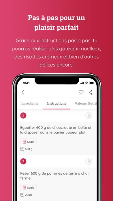 Monsieur Cuisine App Capture d'écran de l'application