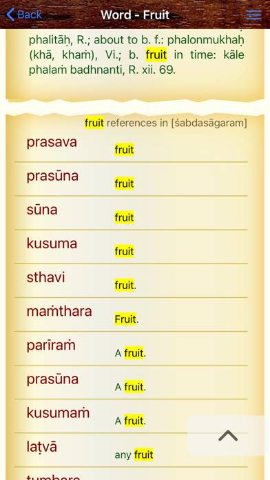Sanskrit Dictionary 360° App screenshot #6