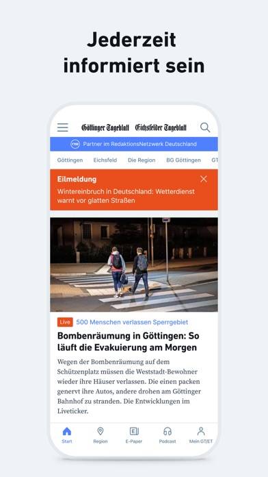 GT/ET - News und Podcast Bildschirmfoto