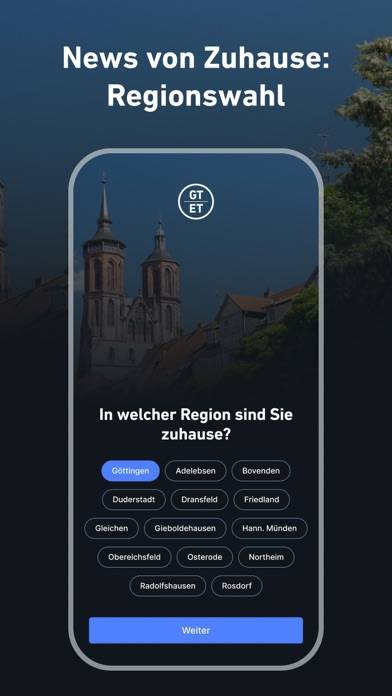 GT/ET App-Screenshot