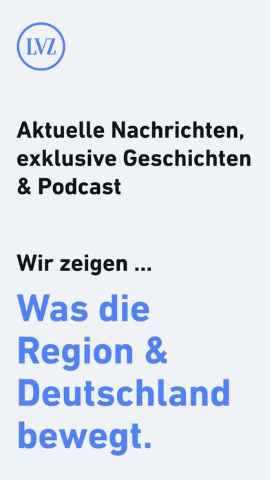 LVZ - Nachrichten und Podcast Bildschirmfoto