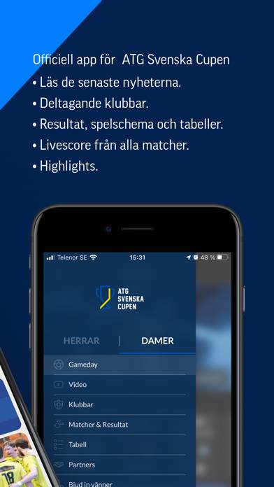 ATG Svenska cupen App skärmdump