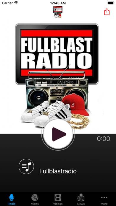 FullBlastRadio App Capture d'écran de l'application #1