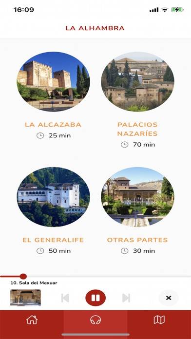 Audioguía Alhambra Captura de pantalla de la aplicación #5