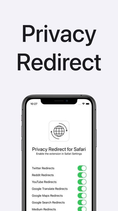 Privacy Redirect Captura de pantalla de la aplicación #1