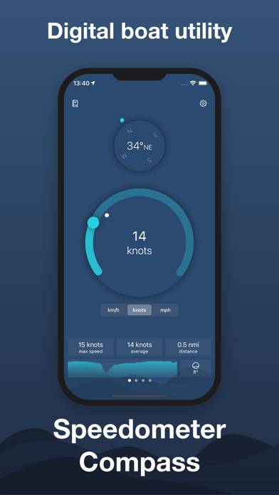Nautic Speed and Compass Captura de pantalla de la aplicación #2