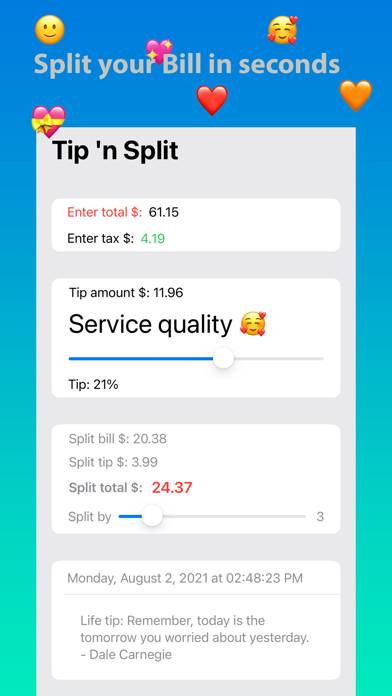 Tip n' Split App screenshot