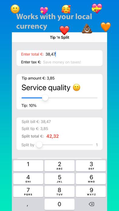 Tip n' Split App screenshot