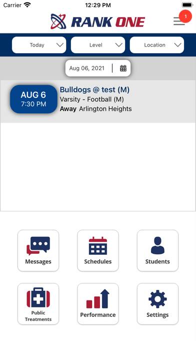 Rank One App screenshot