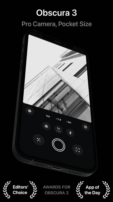 Obscura  Pro Camera Скриншот приложения #1