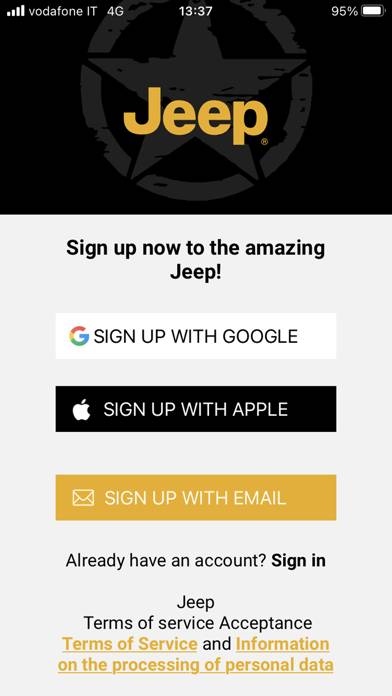 Jeep e-Mobility Schermata dell'app #2