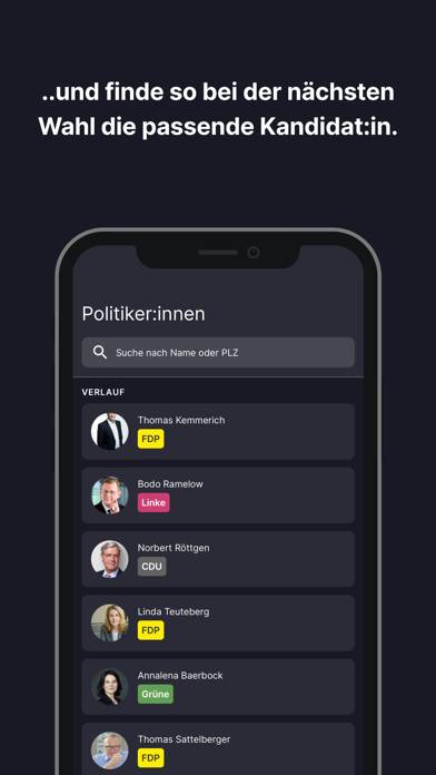 FaceTheFacts Politik & Wahlen App-Screenshot