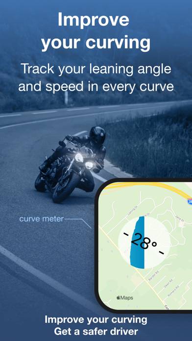 Curve Tracker for Motorbike Captura de pantalla de la aplicación #1