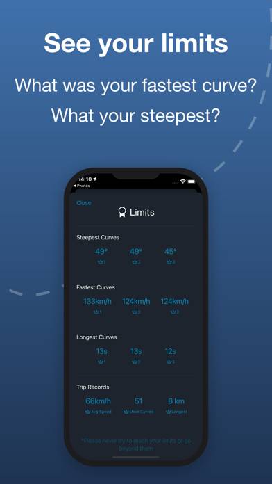 Curve Tracker for Motorbike Captura de pantalla de la aplicación #5
