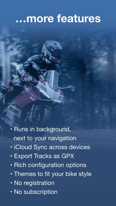 Curve Tracker for Motorbike Captura de pantalla de la aplicación #6