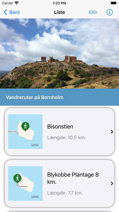 Vandreruter på Bornholm App-Screenshot #2
